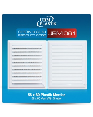 Plastik Menfez(58x60)
