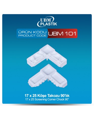 17x25 Köşe Takozu 90'lık
