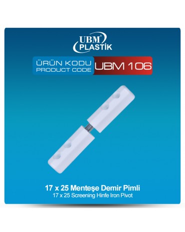 17x25 Menteşe Demir Pimli