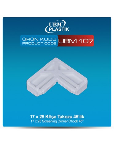 17x25 Köşe Takozu 45'lik